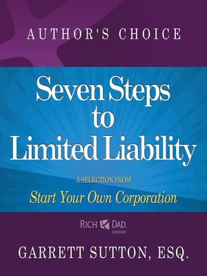 cover image of Seven Steps to Achieve Limited Liability